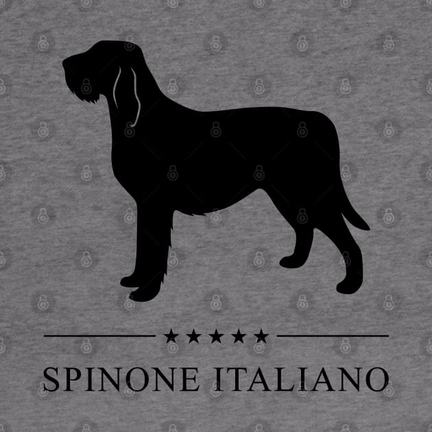 Spinone Italiano Black Silhouette by millersye
